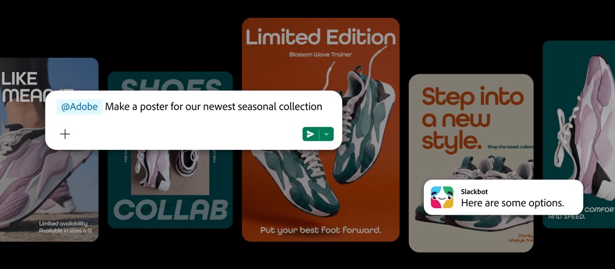 Adobe nhét cả bộ công cụ vào Slack — designer sắp làm việc trong ô chat thay vì trong app